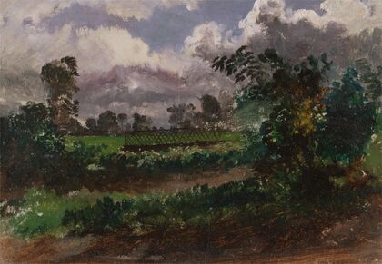 A View across the Artist’s Garden from his House at Exmouth, Devonshire