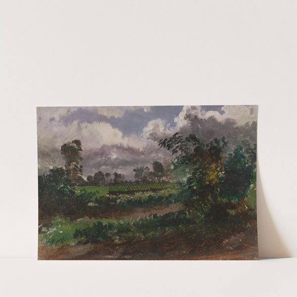 A View across the Artist’s Garden from his House at Exmouth, Devonshire (19th century) by Francis Danby