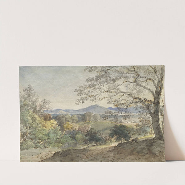 A View across the Inn Valley to the Alps and Neubeuern by Johann Georg von Dillis