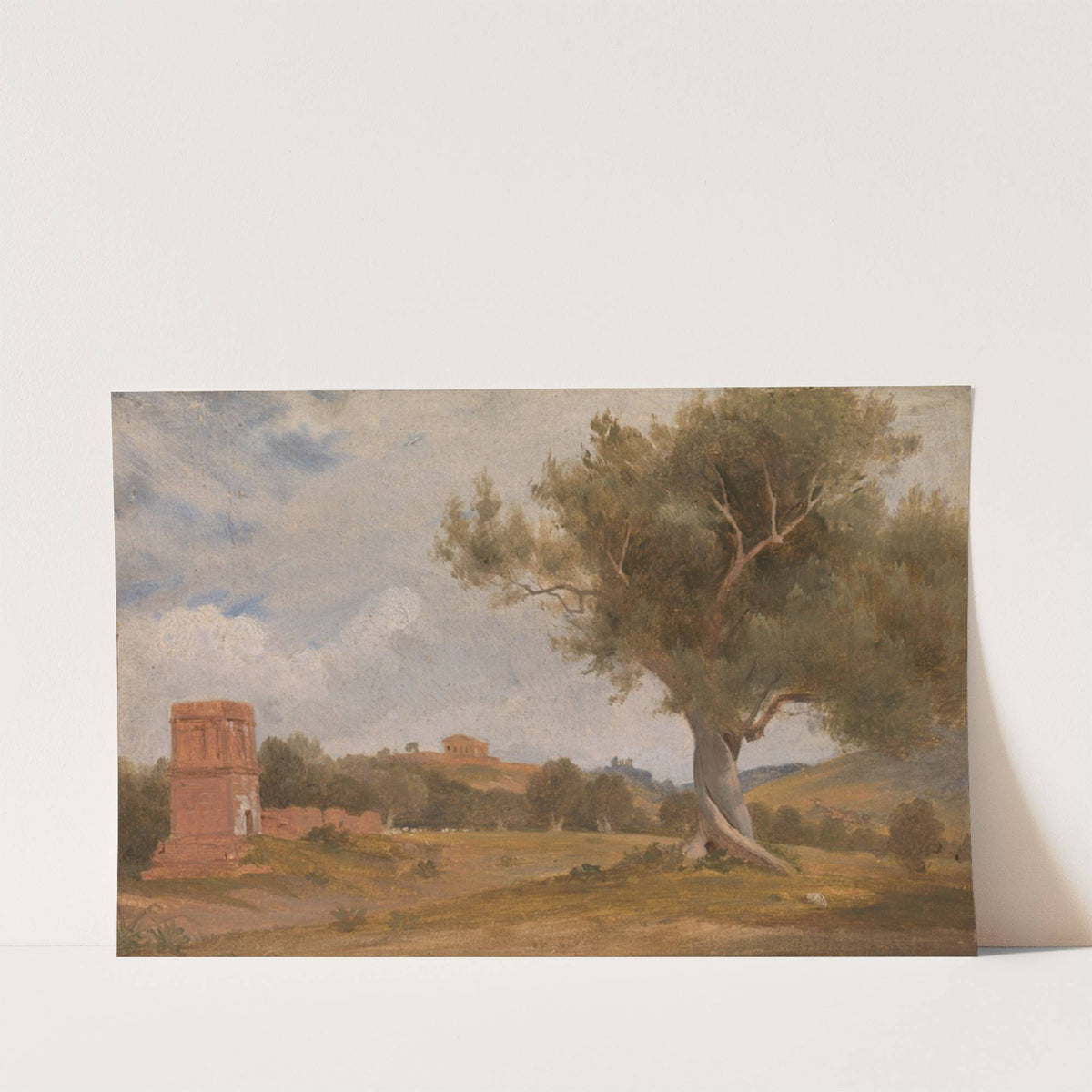 A View at Girgenti in Sicily with the Temple of Concord and Juno by Charles Lock Eastlake