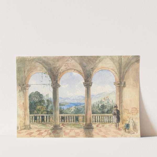 A view from a loggia by Anton Perko