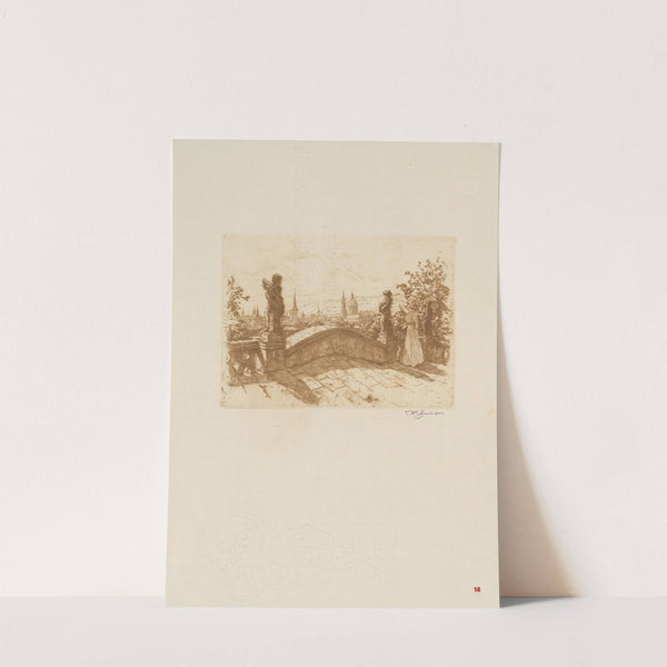 A view from the Fürstenberg garden by Tavík František Šimon