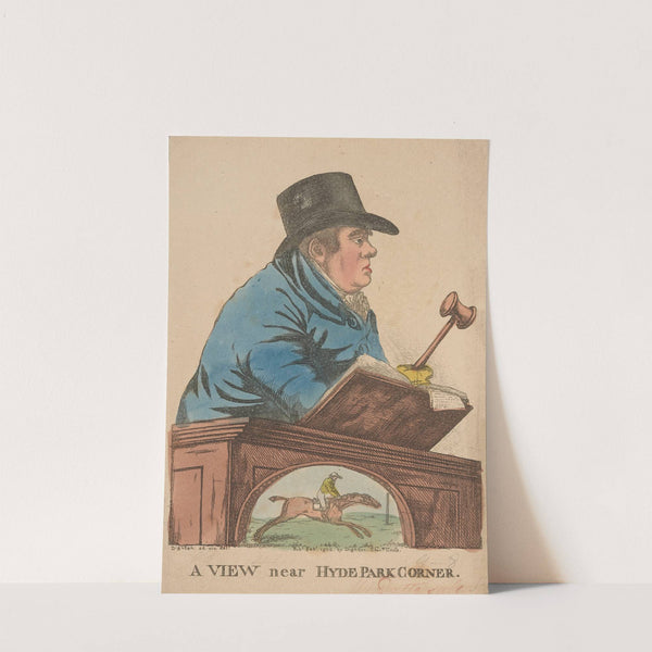 A view near Hyde Park corner. (1802) by Robert Dighton