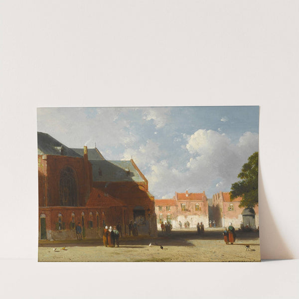 A view of a Dutch town by Jan Weissenbruch