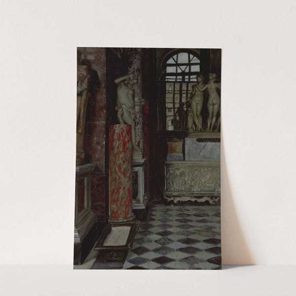 A View of a Room of Greek, Roman and Etruscan Antiquities (Salle no. 9) in the Louvre by James Tissot