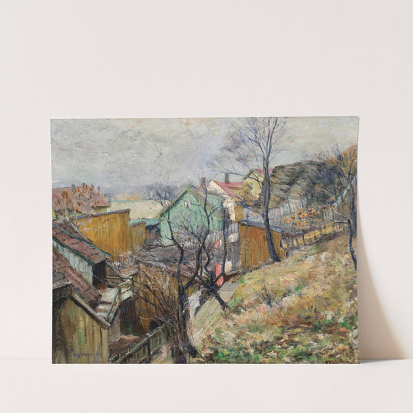 A View of a Village by Thorvald Hagbart Torgersen