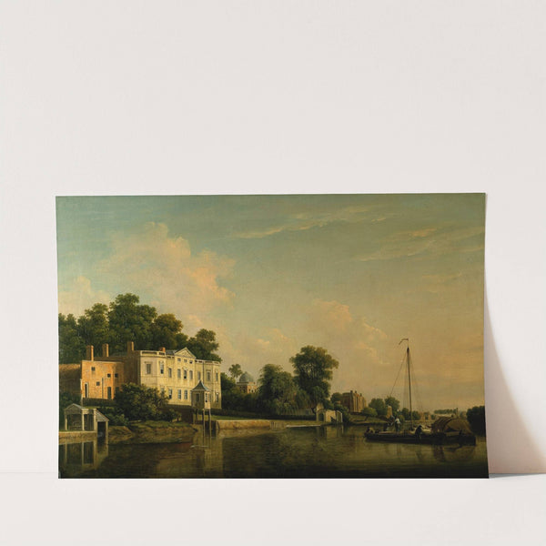 A View of Alexander Pope's Villa, Twickenham, on the Banks of the Thames by Samuel Scott