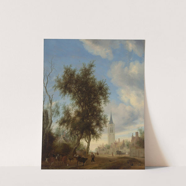 A view of Beverwijk by Salomon van Ruysdael