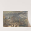 A View of Boppart, with Figures on the River Bank (1817) by Joseph Mallord William Turner