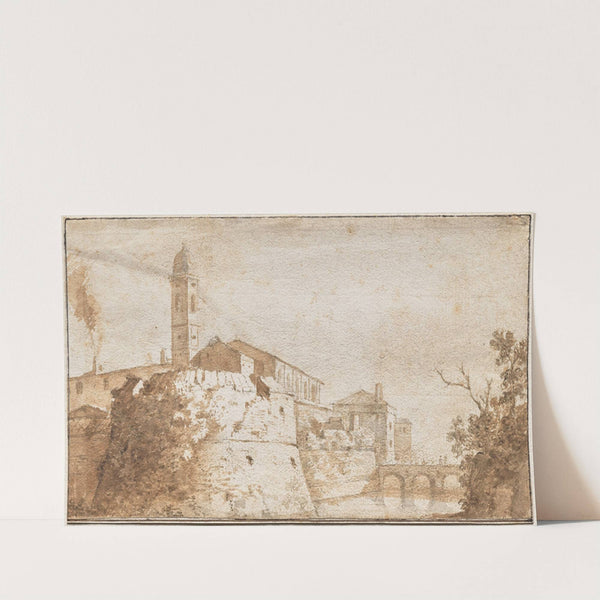 A View of Bracciano with the Church of S. Maria Assunta (c. 1619–33) by Bartholomeus Breenberg