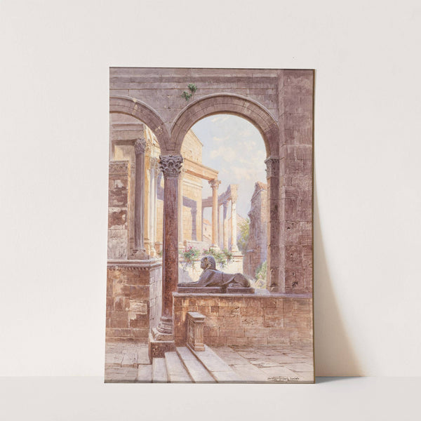 A view of Diocletian’s Palace in Split by Ludwig Hans Fischer