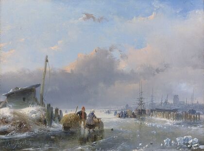A view of Dordrecht in winter