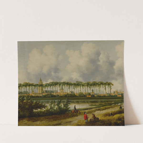 A view of Gorinchem from the southwest by Jan Van Kessel The Elder