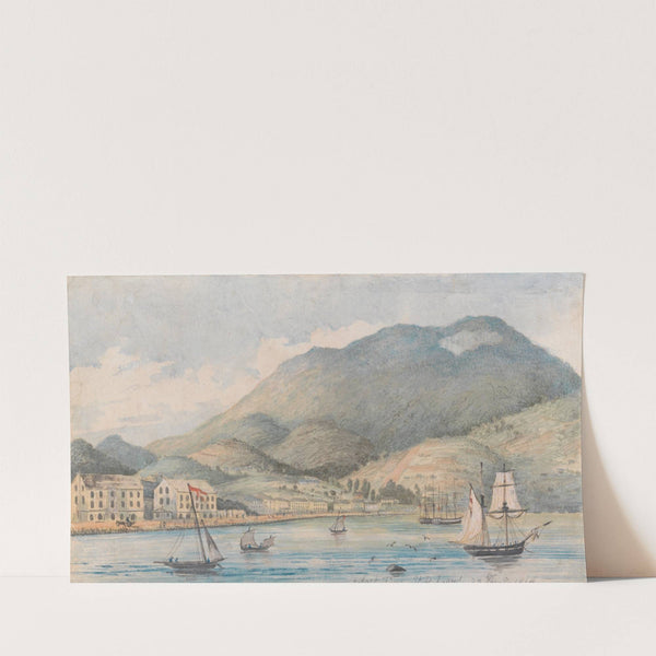 A View of Hobart, Tasmania (1846) by Lt. Gen. Charles Emilius Gold