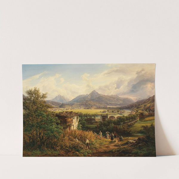 A View of Innsbruck (1850) by Anton Schiffer