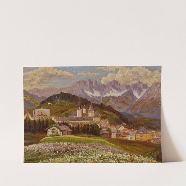 A view of Kitzbühel by Franz Walde