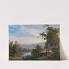 A View of Lago Fucino by Salvatore Fergola