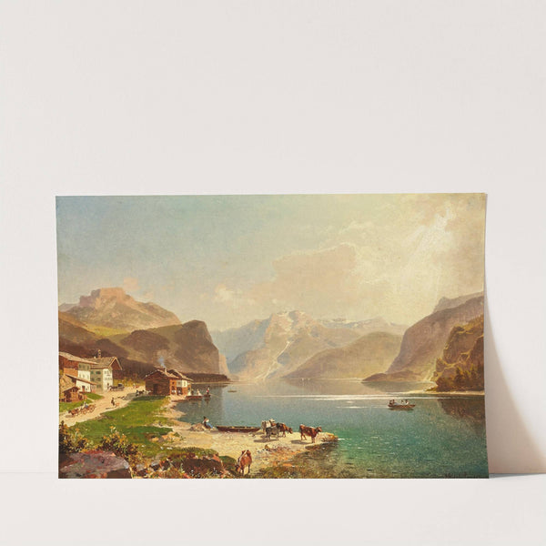 A View of Lake Achensee from the Scholastika towards Pertisau by Franz Richard Unterberger