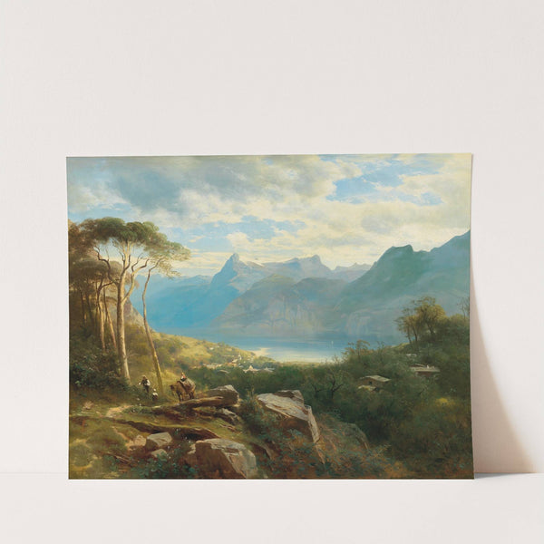 A view of Lake Lucerne and the Bernese Highlands by Leopold Heinrich Vöscher