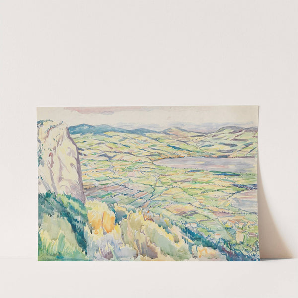 A view of Lake Mondsee from Höllkar by Anton Emanuel Peschka