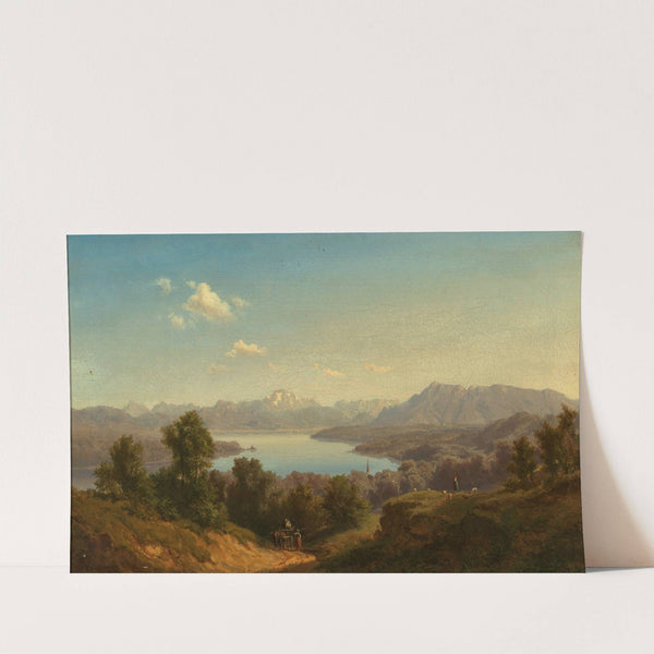 A View of Lake Waginger See by Maximilian Haushofer