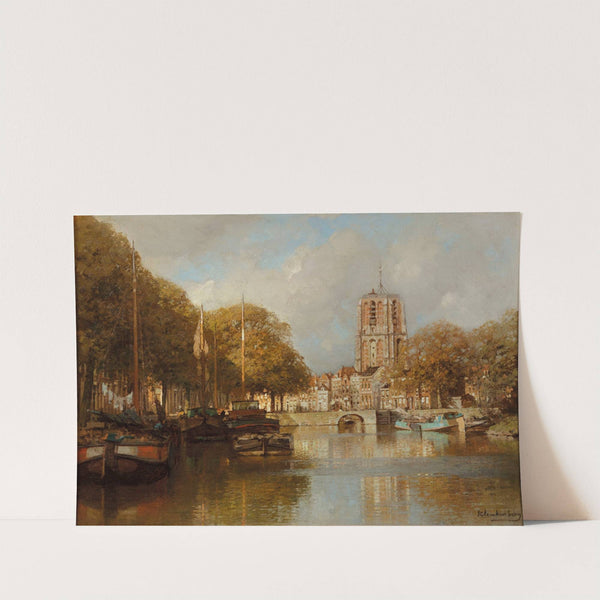 A View Of Leeuwarden With The Oldenhove by Johannes Christiaan Karel Klinkenberg