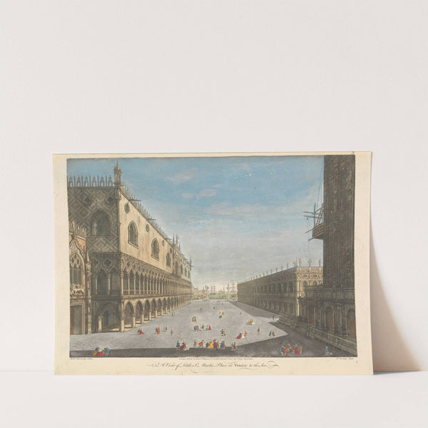 A View of Little St. Mark’s Place at Venice to the Sea by Thomas Bowles III