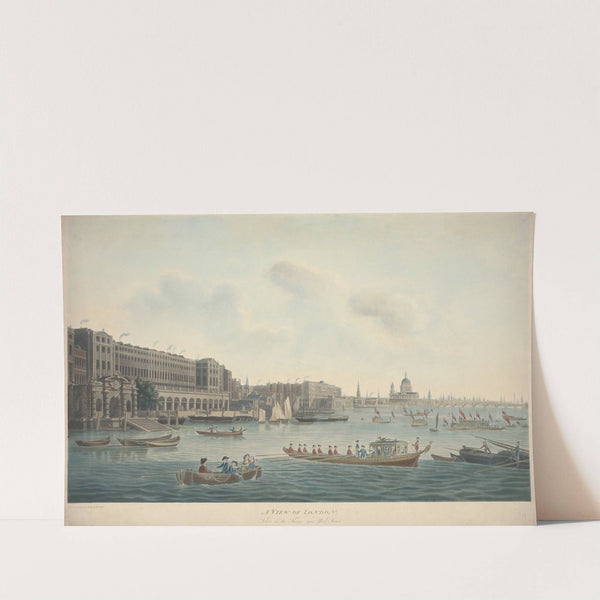 A View of London, Taken on the Thames near York Stairs by John William Edye