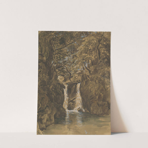 A View of Lower Rydal Falls, Cumbria by Thomas Fearnley