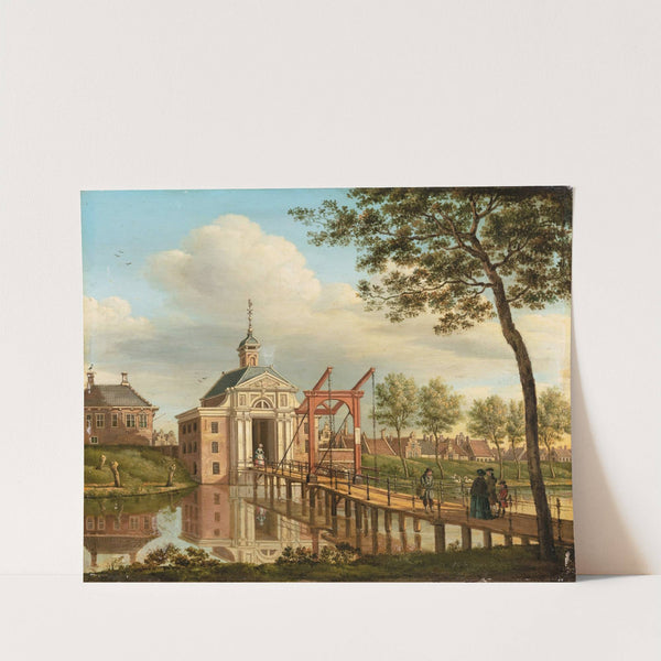 A View Of Marepoort, Leiden by Paulus Constantijn la Fargue