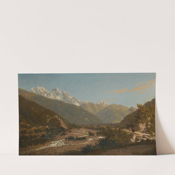 A View Of Mount Karaugom, Caucasus by Petr Petrovich Vereshchagin