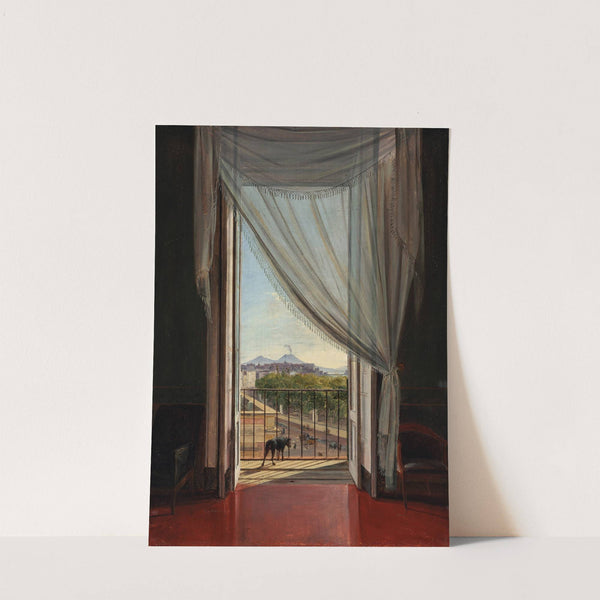 A View of Naples through a Window (1824) by Franz Ludwig Catel