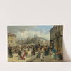 A View of Naschmarkt in Vienna by Franz von Persoglia