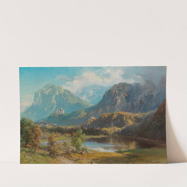 A View of Neuschwanstein by Edward Theodore Compton