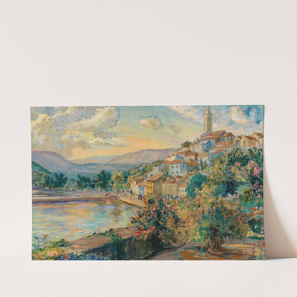 A View of Novi Vinodolski by Menci Clement Crnčić