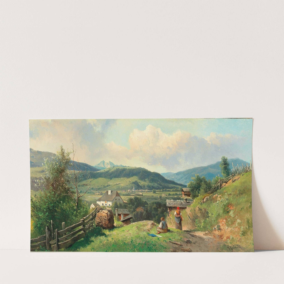A view of Radstadt im Pongau by Carl Franz Emanuel Haunold