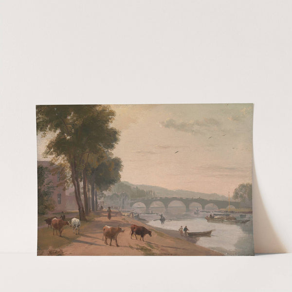 A View of Richmond Bridge, on the Thames by Sir Augustus Wall Callcott