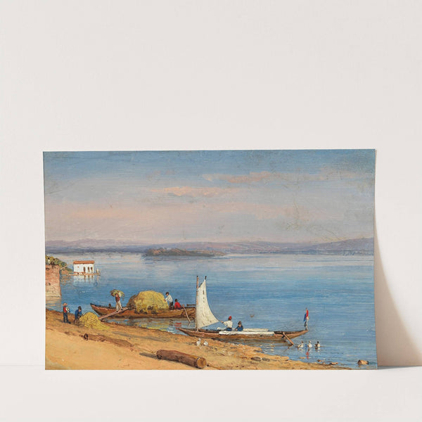 A View of Rüdesheim am Rhein (1843) by Carl Morgenstern