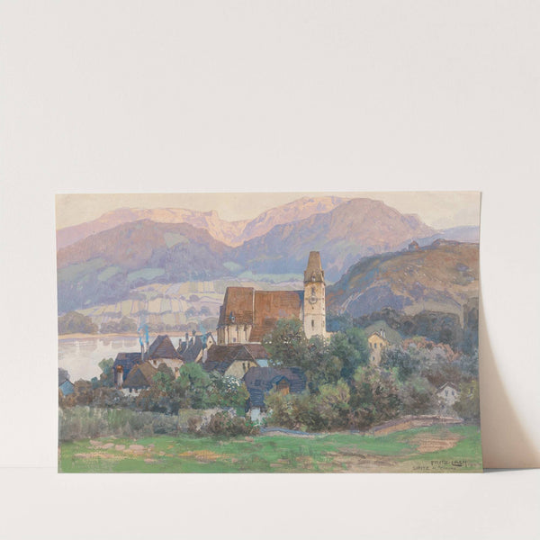 A view of Spitz in the Wachau valley by Fritz Lach