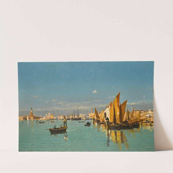 A View Of St Marks Basin With The Punta Della Dogana by Guglielmo Ciardi