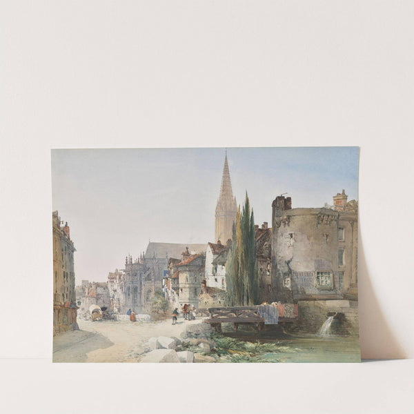 A view of St Pier, Caen, France (1865) by William Callow