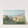 A View of the Amphitheatre at Taormina with Etna Beyond by Adolf Böhm