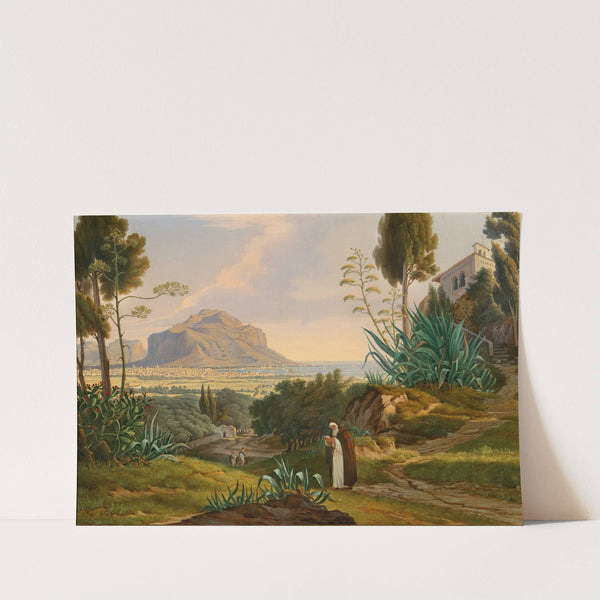 A View of the Bay of Palermo with Monte Pellegrino by Emil Ludwig Löhr