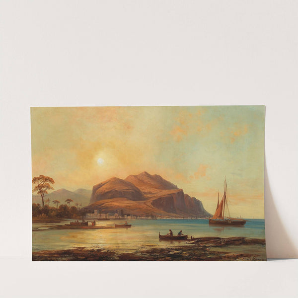 A View of the Bay of Palermo with Monte Pellegrino by Josef Carl Berthold Püttner