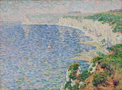 A View of the Cliffs at Etretat