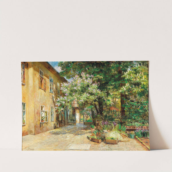 A view of the courtyard at No. 8 Dreilaufergasse, 1070 Vienna by Marie Egner