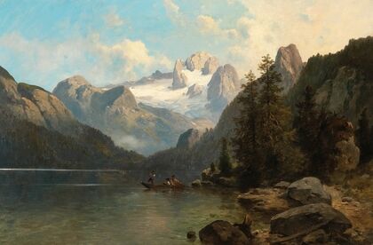 A View of the Dachstein Massif from Lake Gosau