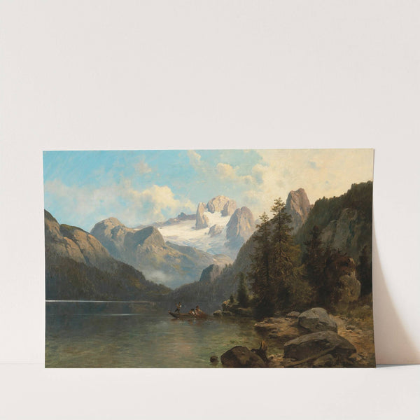 A View of the Dachstein Massif from Lake Gosau by Josef Thoma