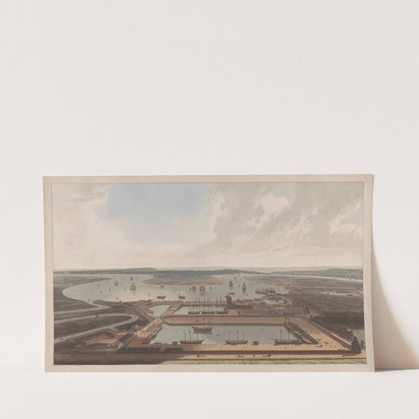A View of the East India Docks (1808) by William Daniell