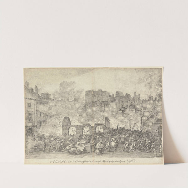 A View of the Fire in Covent Garden by Samuel Hieronymus Grimm